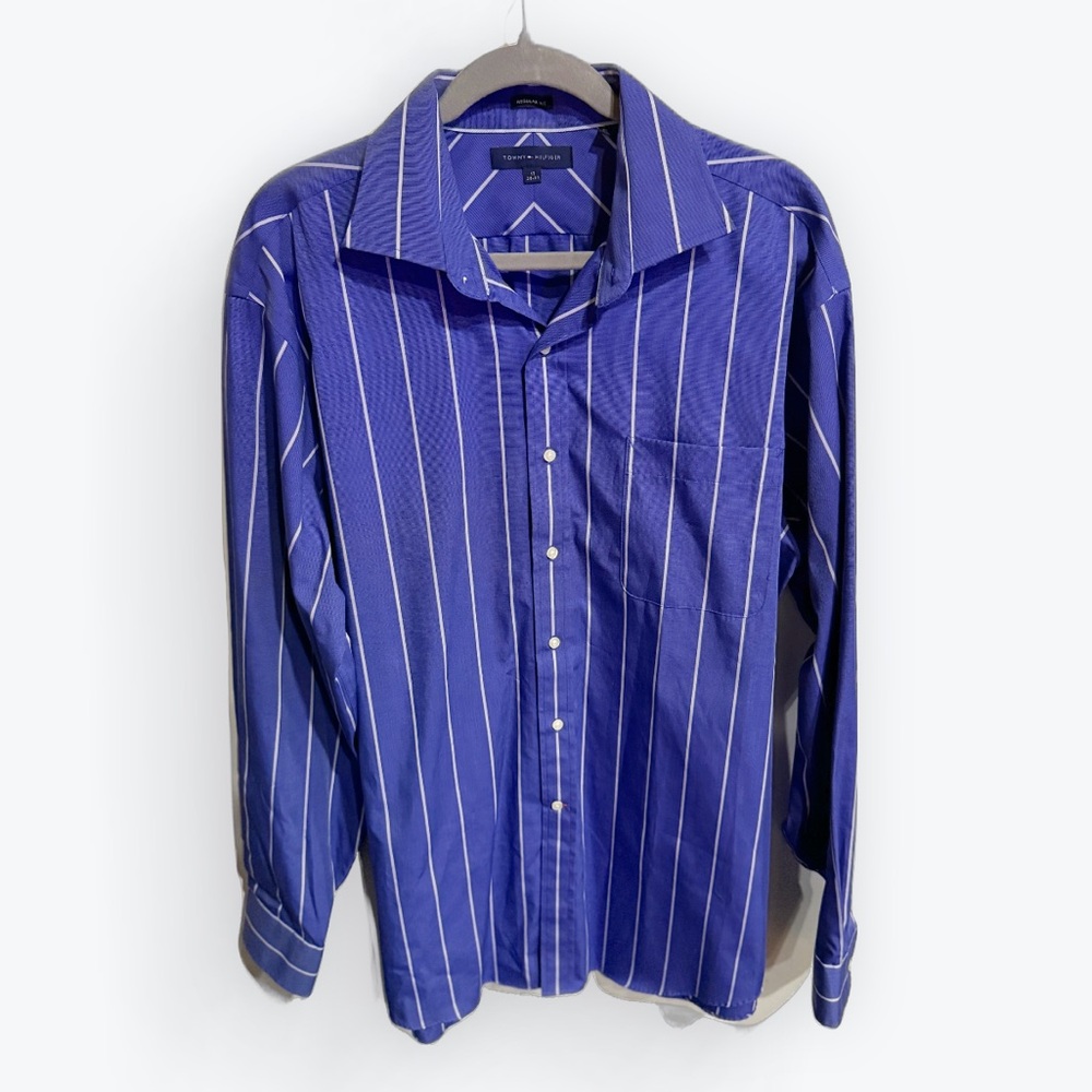 Tommy Hilfiger Button Down Shirt Mens Neck Size 17